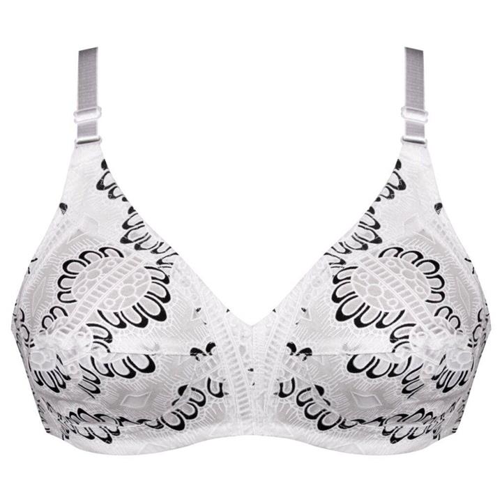 سوتین زنانه پانیذ مدل بدون فنر کد ۶۶۵۰۸-۹ رنگ سفید